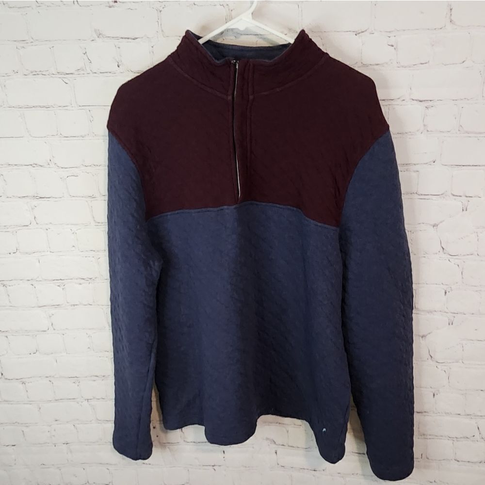 Men's Tailor Vintage zip fleece sweater, size Large